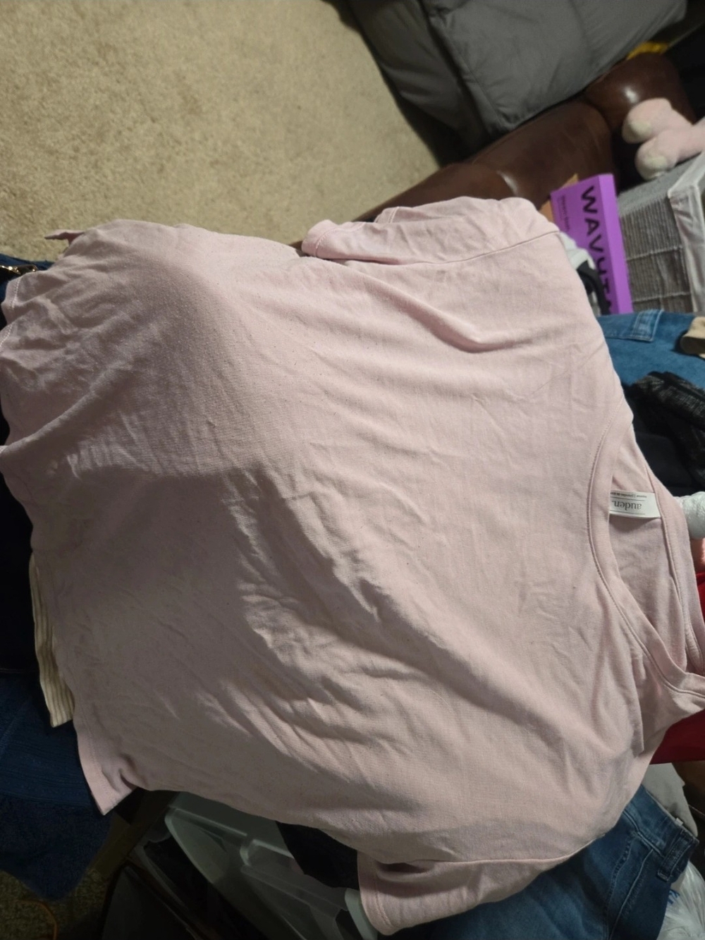 Light Pink Mini Skirt with Soft Stretch Waistband - Unbranded